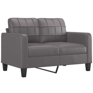 vidaXL 2-Seater Sofa Grey 120 cm Faux Leather