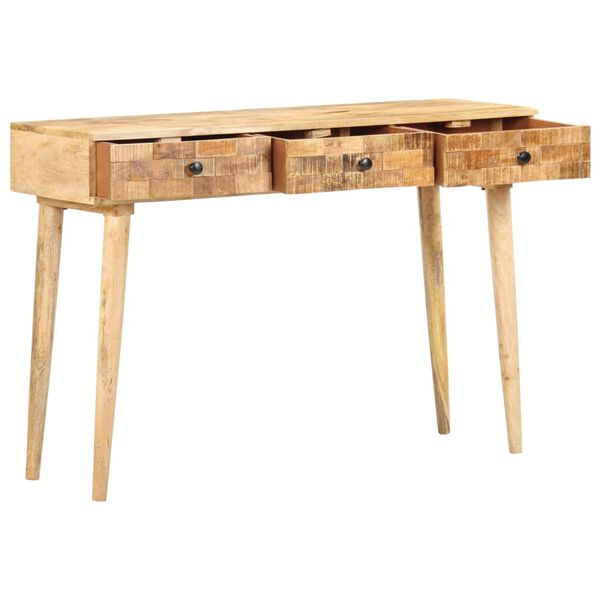 vidaXL Console Table 115x35x76 cm Solid Mango Wood