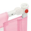 vidaXL Toddler Safety Bed Rail Pink 90x25 cm Fabric