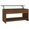 vidaXL Coffee Table Brown Oak 102x50x52,5 cm Engineered Wood