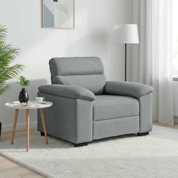 vidaXL Sofa Chair&nbsp;Light Grey 100x81x84 cm Fabric