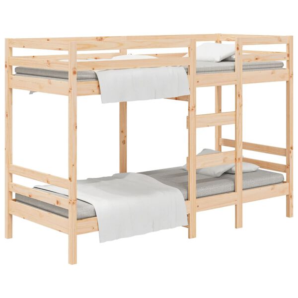 vidaXL Bunk Bed without Mattress 90x190 cm Single Solid Wood Pine