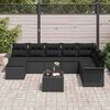 vidaXL Garden Sofa Set with Cushion 9 pcs Beige Poly rattan