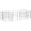 vidaXL Gabion Raised Bed Galvanised Iron 200x100x50 cm