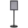 vidaXL Poster Stands 2 pcs Black 32.5x 24 x 78 cm Aluminium alloy