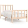 vidaXL Bed Frame without Mattress 90x190 cm Single Solid Wood