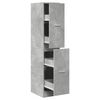 vidaXL Apothecary Cabinet Concrete Grey 30x41x144,5 cm Engineered Wood