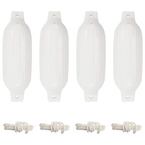 vidaXL Boat bumpers 2.25 kg 41 x 11.5 cm White PVC