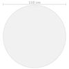 vidaXL Table Protector Matte &Oslash; 110 cm 1.6 mm PVC