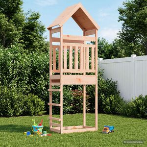 vidaXL Outdoor Play Tower Natural 53 x 85 x 264 cm Solid Douglas Wood