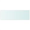 vidaXL Shelf Panel Glass Clear 70x25 cm