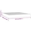 vidaXL Pocket Spring Bed Mattress Medium Black 152x203x20 cm Queen Faux Leather