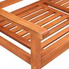 vidaXL 2-Seater Garden Bench with Cushion 120 cm Solid Eucalyptus Wood