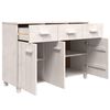 vidaXL Sideboard HAMAR White 113x40x80 cm Solid Wood Pine