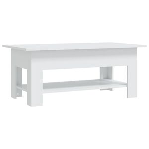 vidaXL Coffee Table White 102x55x42 cm Engineered Wood