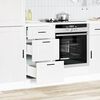 vidaXL Kitchen Base Cabinet Porto White Engineered Wood