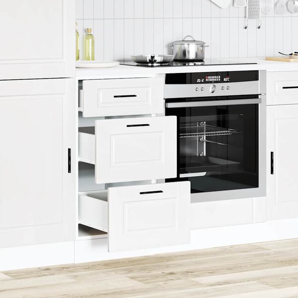 vidaXL Kitchen Base Cabinet Porto White Engineered Wood