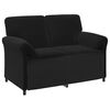 vidaXL 2-Seater Sofa Black Velvet