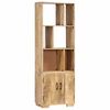 vidaXL Bookshelf | Natural wood finish | Solid mango wood | 60 x 35 x 180 cm