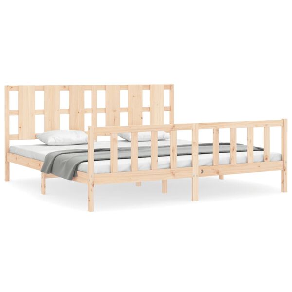 vidaXL Bed Frame without Mattress Solid Wood Pine