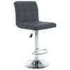 vidaXL Bar Stools 2 pcs Grey Faux Leather