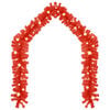vidaXL Christmas Garland with LED Lights 10 m Red