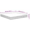 vidaXL Bonnell Spring Mattress Medium 183x203 cm