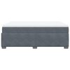 vidaXL Box Spring Bed with Mattress Dark Grey Double Velvet