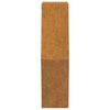 vidaXL Wall Planters 2 pcs Rusty Corten Steel 46x10x40 cm