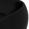 vidaXL Luxury Wash Basin Round Matt Black 40x15 cm Ceramic