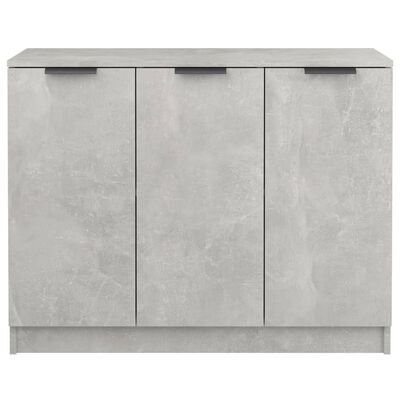 vidaXL Sideboard Concrete Grey 90.5x30x70 cm Engineered Wood