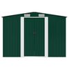 vidaXL Garden Storage Shed Green Metal 257x205x178 cm