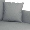 vidaXL 2-Seater Sofa Light Grey 120 cm Fabric