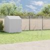 vidaXL Outdoor Dog Kennel with Roof Silver 10x6x2.5 m Galvanised Steel