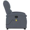 vidaXL Stand up Massage Recliner Chair Dark Grey Velvet