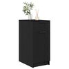 vidaXL Office Cabinet Black Oak 33 x 50 x 75 cm Engineered Wood