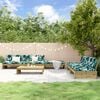 vidaXL 6 Piece Garden Lounge Set with Cushions Impregnated Wood Pine