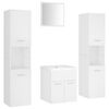 vidaXL Bathroom Furniture Set White Engineered Wood