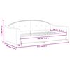 vidaXL Day Bed without Mattress Dark Grey 90x190 cm Fabric