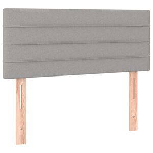 vidaXL Headboard Dark Grey 80x5x118/128 cm Fabric