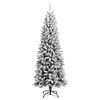 vidaXL Artificial Christmas Tree with Flocked Snow 240 cm PVC&PE