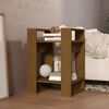 vidaXL Book Cabinet/Room Divider Honey Brown 41x35x57 cm Solid Wood Pine