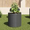 vidaXL Garden Raised Bed 80x80x81 cm Galvanised Steel Grey
