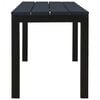 vidaXL Garden Bench 110 cm Steel and WPC Black