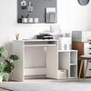 vidaXL Desk with Drawer White 120.5 x 44 x 88.5 cm Engineered Wood