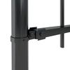 vidaXL Garden Fence with Spear Top Steel 1248x80 cm Black