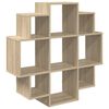 vidaXL Wall Shelf Sonoma Oak 90 x 25 x 90 cm Engineered Wood