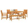 vidaXL Garden Dining Set 6 pcs Brown Solid acacia wood
