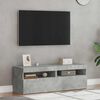 vidaXL TV Cabinets with LED Lights 2 pcs Concrete Grey 60x35x40 cm