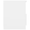 vidaXL Bed Cabinets 2 pcs White 40x40x50 cm Engineered Wood